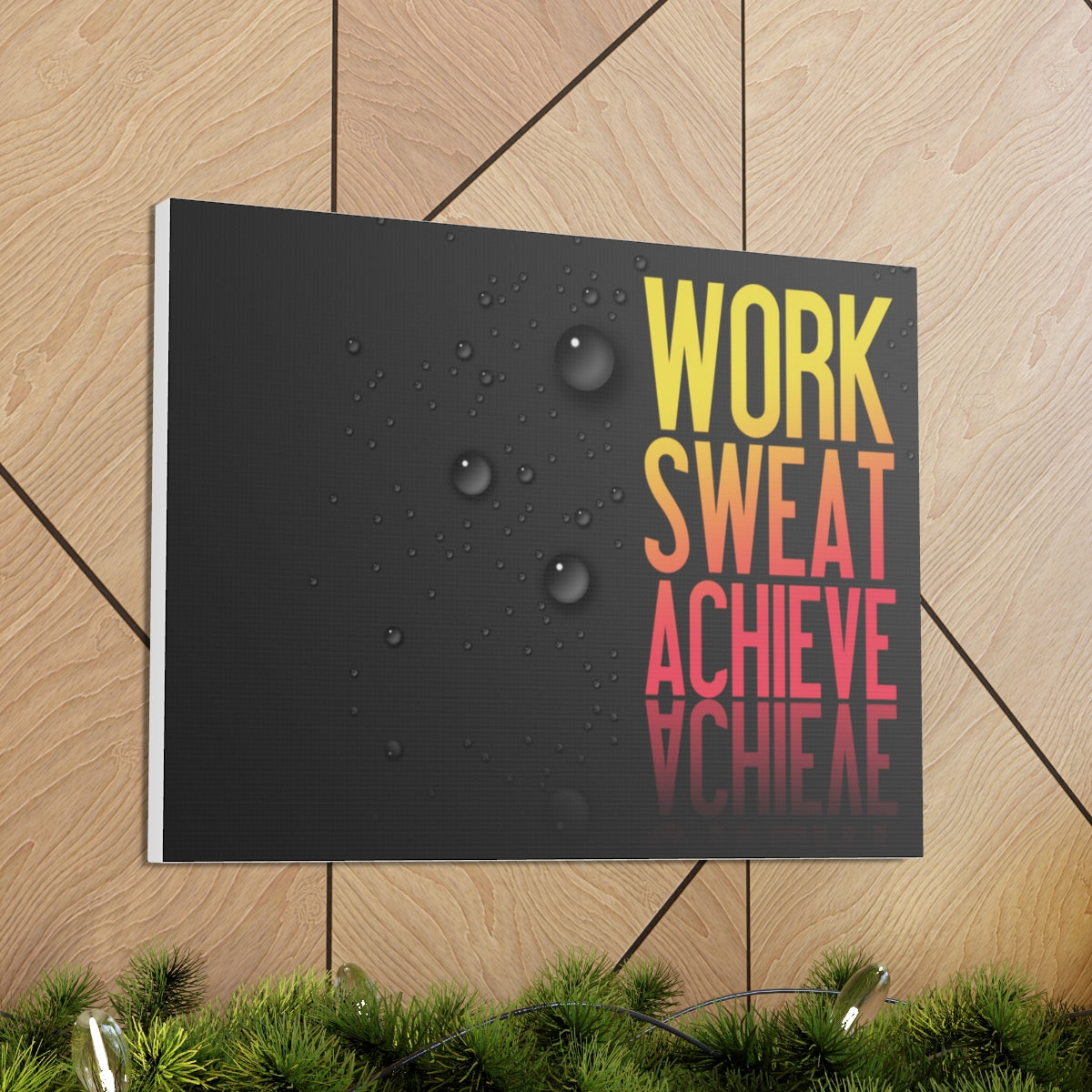 Scripture Walls Inspirational Wall Art Work Sweat Achieve Motivation Wall Decor for Home Office Gym Inspiring Success Quote Print Ready to Hang Unframed-Express Your Love Gifts