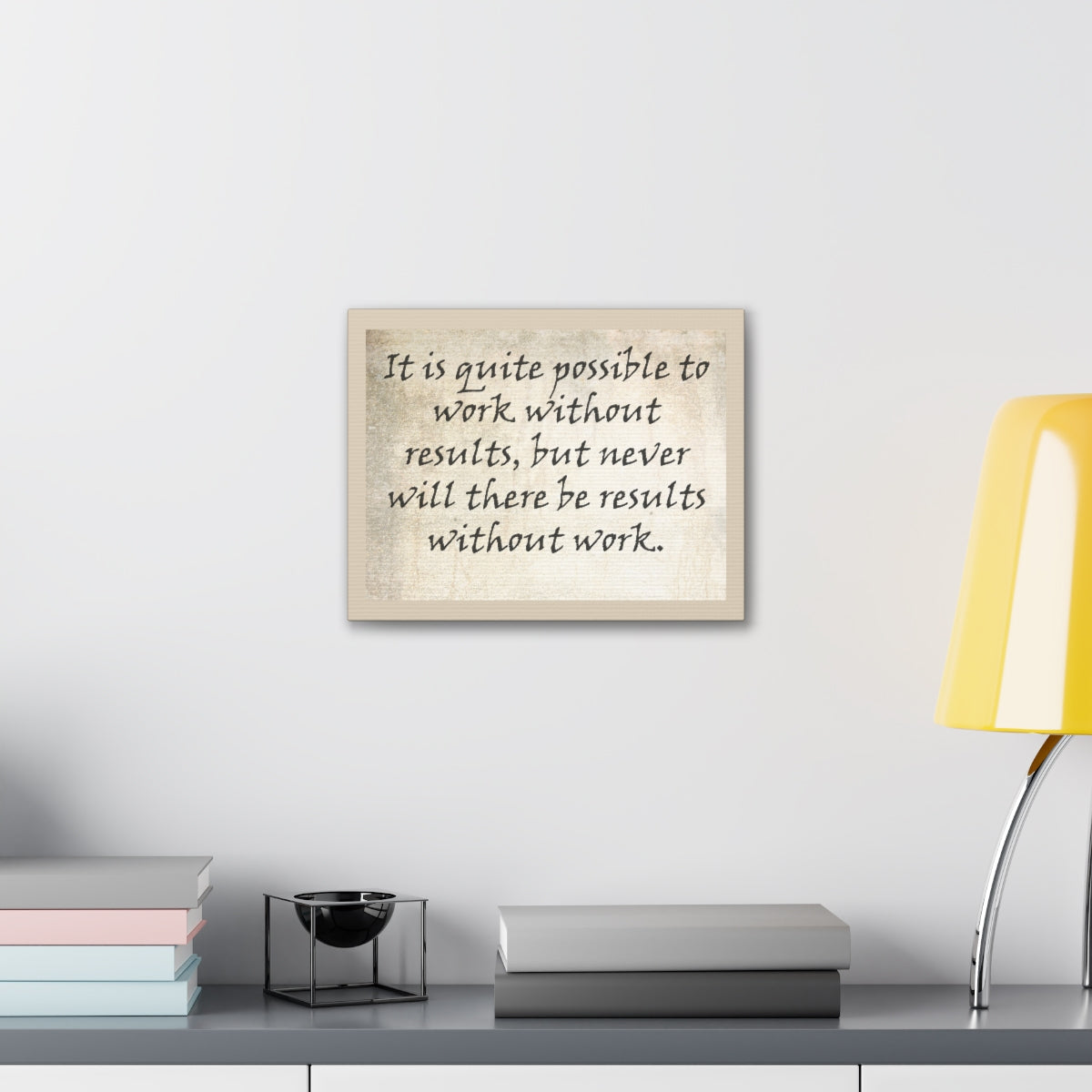 Scripture Walls Inspirational Wall Art Work With Results Motivation Wall Decor for Home Office Gym Inspiring Success Quote Print Ready to Hang Unframed-Express Your Love Gifts