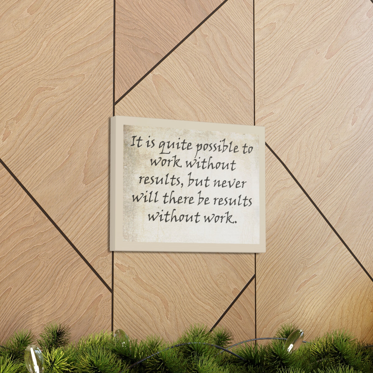 Scripture Walls Inspirational Wall Art Work With Results Motivation Wall Decor for Home Office Gym Inspiring Success Quote Print Ready to Hang Unframed-Express Your Love Gifts