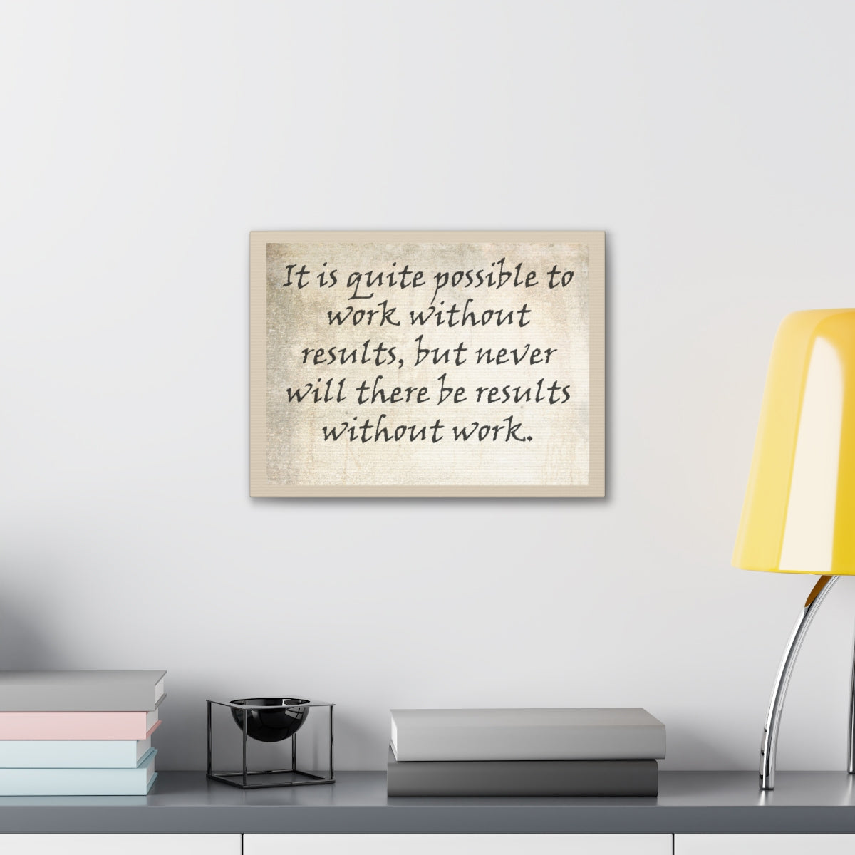 Scripture Walls Inspirational Wall Art Work With Results Motivation Wall Decor for Home Office Gym Inspiring Success Quote Print Ready to Hang Unframed-Express Your Love Gifts