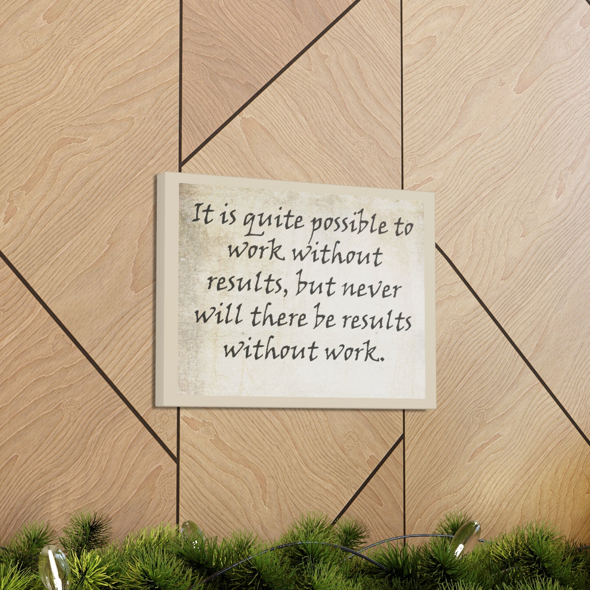 Scripture Walls Inspirational Wall Art Work With Results Motivation Wall Decor for Home Office Gym Inspiring Success Quote Print Ready to Hang Unframed-Express Your Love Gifts