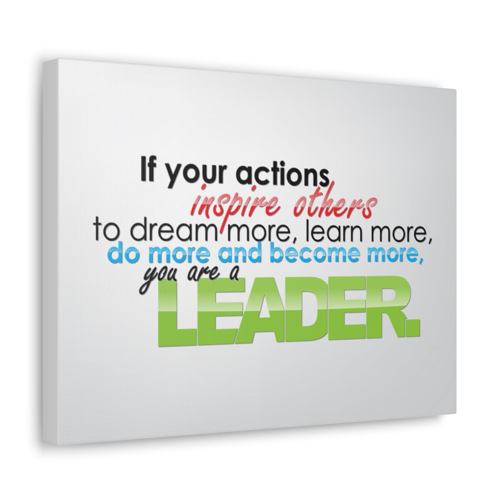 Scripture Walls Inspirational Wall Art You Are A Leader Motivation Wall Decor for Home Office Gym Inspiring Success Quote Print Ready to Hang Unframed-Express Your Love Gifts