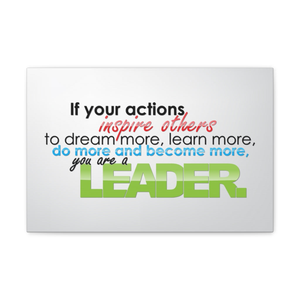 Scripture Walls Inspirational Wall Art You Are A Leader Motivation Wall Decor for Home Office Gym Inspiring Success Quote Print Ready to Hang Unframed-Express Your Love Gifts