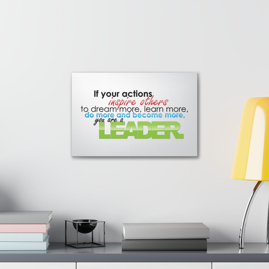 Scripture Walls Inspirational Wall Art You Are A Leader Motivation Wall Decor for Home Office Gym Inspiring Success Quote Print Ready to Hang Unframed-Express Your Love Gifts
