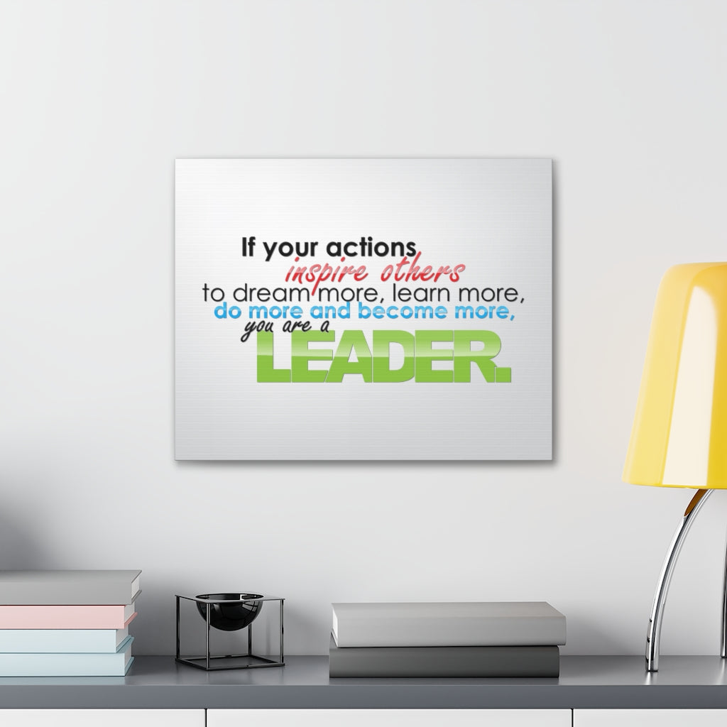 Scripture Walls Inspirational Wall Art You Are A Leader Motivation Wall Decor for Home Office Gym Inspiring Success Quote Print Ready to Hang Unframed-Express Your Love Gifts