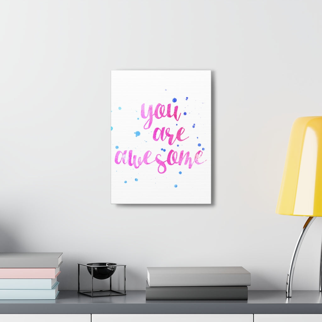 Scripture Walls Inspirational Wall Art You Are Awesome Motivation Wall Decor for Home Office Gym Inspiring Success Quote Print Ready to Hang Unframed-Express Your Love Gifts