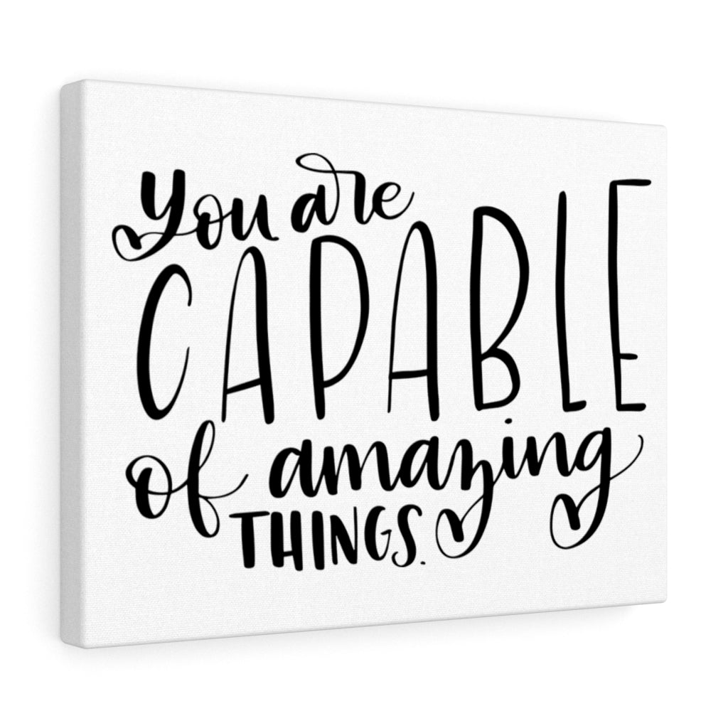Scripture Walls Inspirational Wall Art You Are Capable Wall Art Motivational Motto Inspiring Prints Artwork Decor Ready to Hang Unframed-Express Your Love Gifts