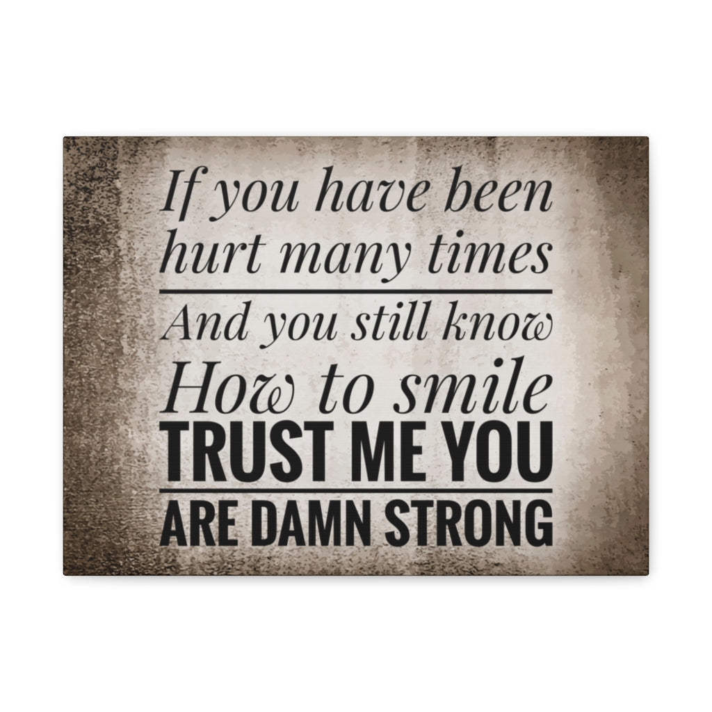 Scripture Walls Inspirational Wall Art You Are Damn Strong Motivation Wall Decor for Home Office Gym Inspiring Success Quote Print Ready to Hang Unframed-Express Your Love Gifts