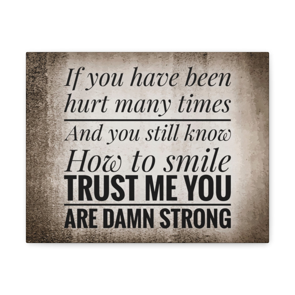 Scripture Walls Inspirational Wall Art You Are Damn Strong Motivation Wall Decor for Home Office Gym Inspiring Success Quote Print Ready to Hang Unframed-Express Your Love Gifts