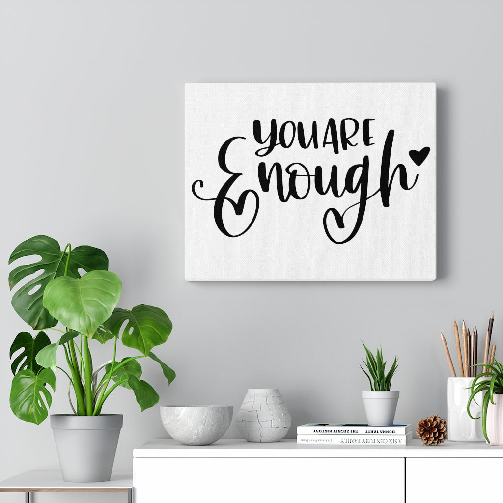 Scripture Walls Inspirational Wall Art You Are Enough Wall Art Motivational Motto Inspiring Prints Artwork Decor Ready to Hang Unframed-Express Your Love Gifts