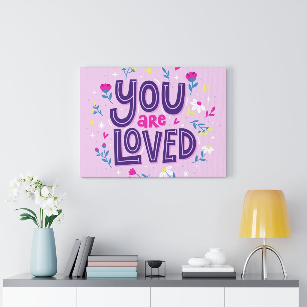 Scripture Walls Inspirational Wall Art You Are Loved Wall Art Motivational Motto Inspiring Prints Artwork Decor Ready to Hang Unframed-Express Your Love Gifts