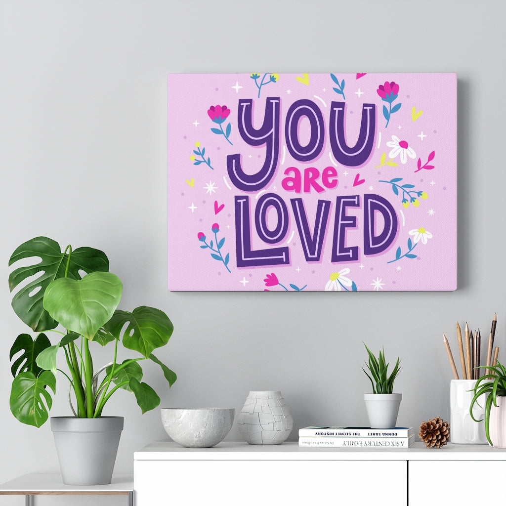 Scripture Walls Inspirational Wall Art You Are Loved Wall Art Motivational Motto Inspiring Prints Artwork Decor Ready to Hang Unframed-Express Your Love Gifts