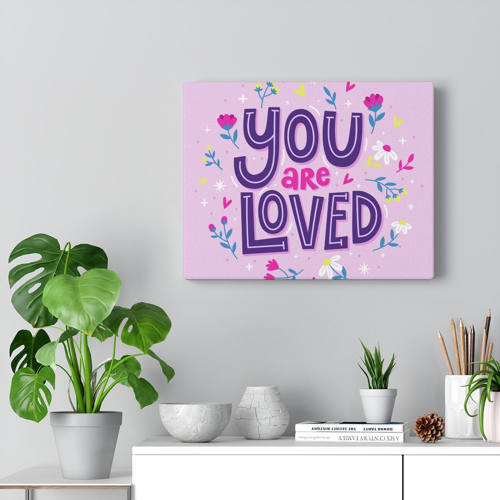 Scripture Walls Inspirational Wall Art You Are Loved Wall Art Motivational Motto Inspiring Prints Artwork Decor Ready to Hang Unframed-Express Your Love Gifts