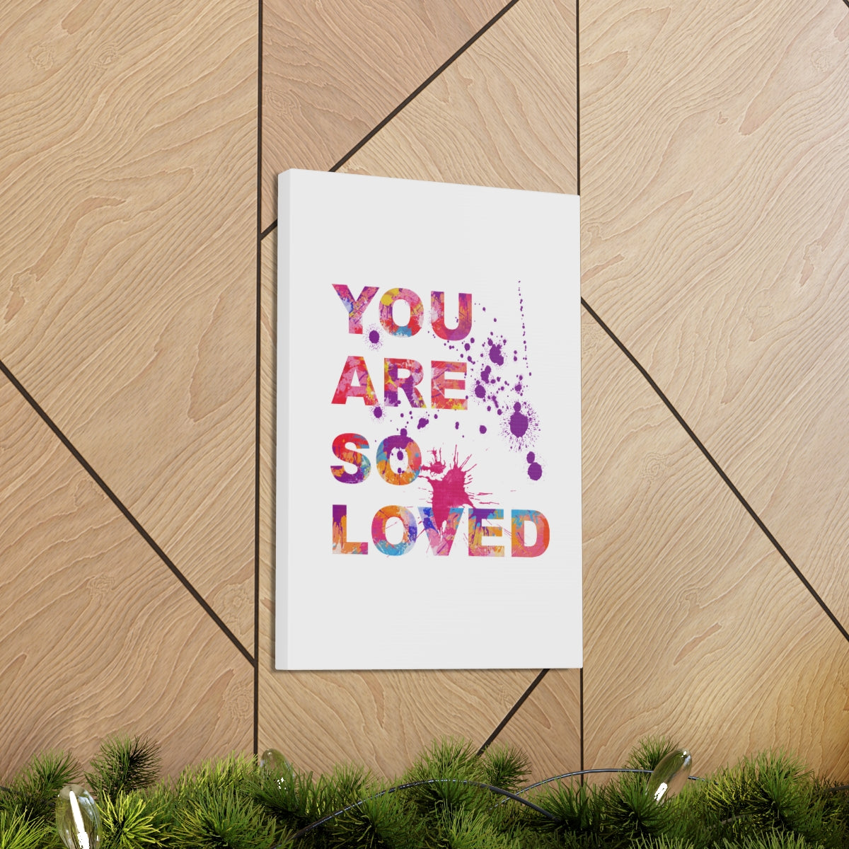 Scripture Walls Inspirational Wall Art You Are So Loved Motivation Wall Decor for Home Office Gym Inspiring Success Quote Print Ready to Hang Unframed-Express Your Love Gifts