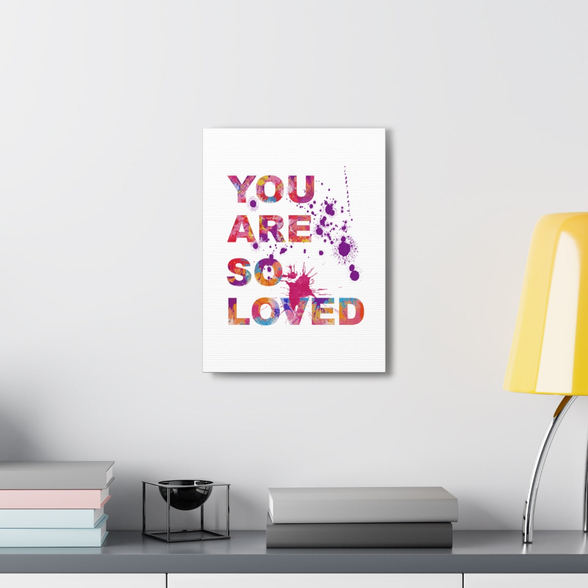 Scripture Walls Inspirational Wall Art You Are So Loved Motivation Wall Decor for Home Office Gym Inspiring Success Quote Print Ready to Hang Unframed-Express Your Love Gifts