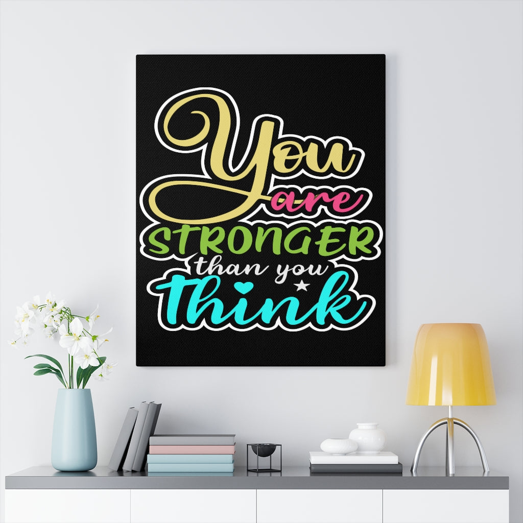 Scripture Walls Inspirational Wall Art You Are Stronger Than You Think Colors Wall Art Motivation Wall Decor for Home Office Gym Inspiring Success Quote Print Ready to Hang Unframed-Express Your Love Gifts