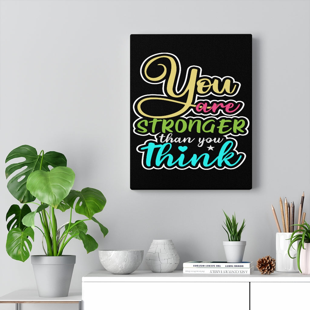 Scripture Walls Inspirational Wall Art You Are Stronger Than You Think Colors Wall Art Motivation Wall Decor for Home Office Gym Inspiring Success Quote Print Ready to Hang Unframed-Express Your Love Gifts