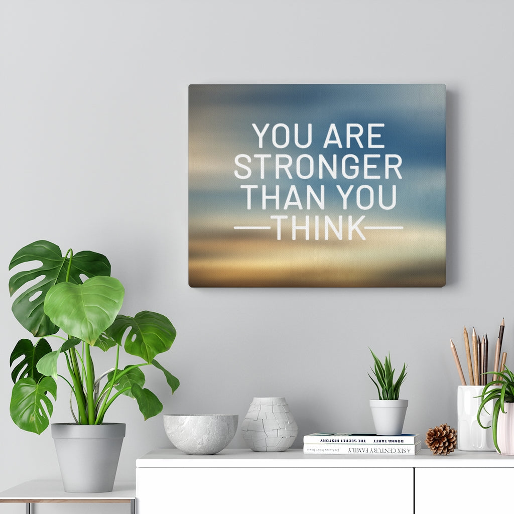 Scripture Walls Inspirational Wall Art You Are Stronger Than You Think Plain Motivational Print Ready to Hang Artwork Unframed-Express Your Love Gifts