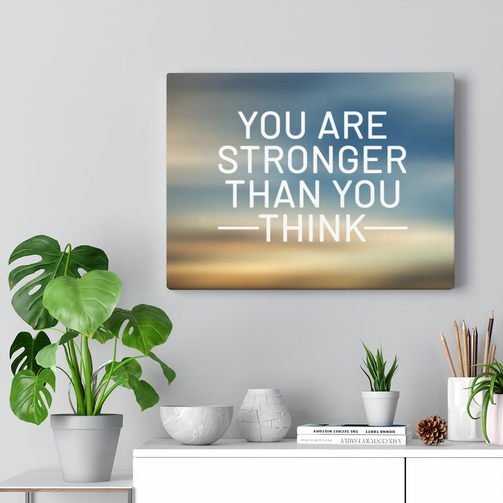 Scripture Walls Inspirational Wall Art You Are Stronger Than You Think Plain Motivational Print Ready to Hang Artwork Unframed-Express Your Love Gifts