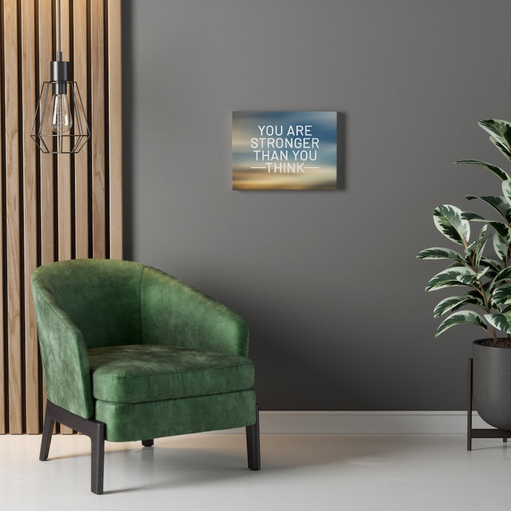 Scripture Walls Inspirational Wall Art You Are Stronger Than You Think Plain Motivational Print Ready to Hang Artwork Unframed-Express Your Love Gifts