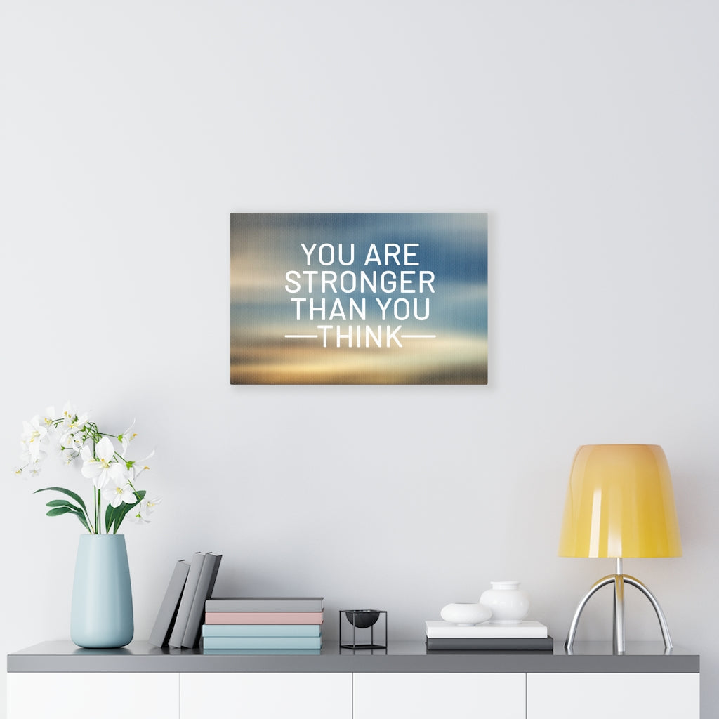 Scripture Walls Inspirational Wall Art You Are Stronger Than You Think Plain Motivational Print Ready to Hang Artwork Unframed-Express Your Love Gifts