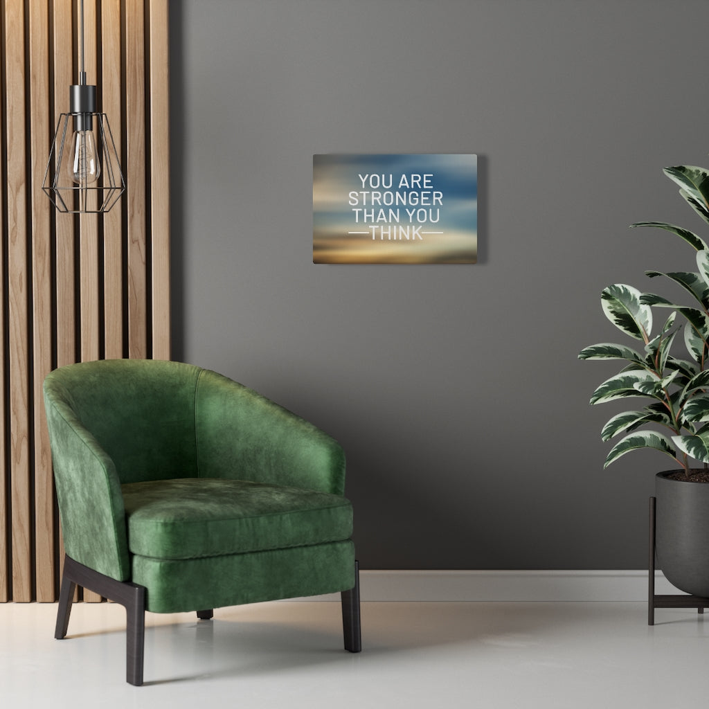 Scripture Walls Inspirational Wall Art You Are Stronger Than You Think Plain Motivational Print Ready to Hang Artwork Unframed-Express Your Love Gifts