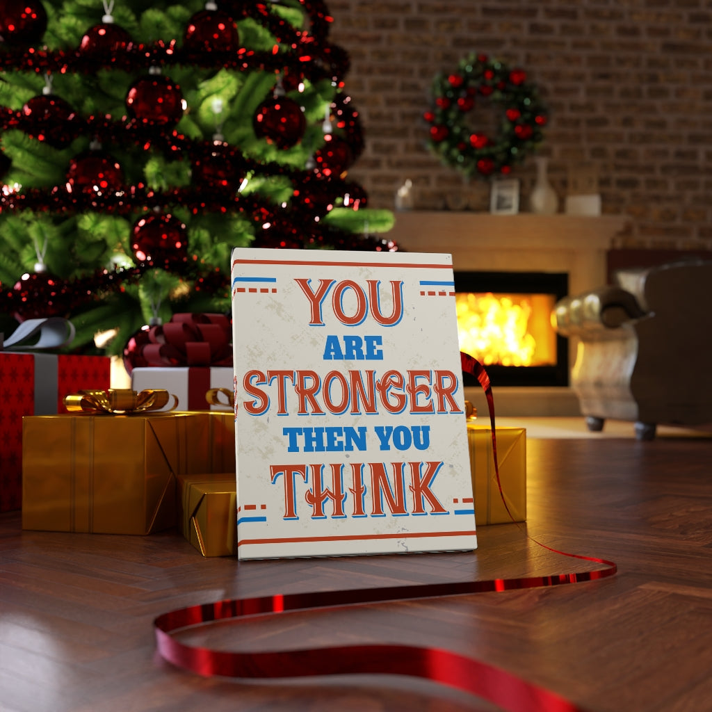 Scripture Walls Inspirational Wall Art You Are Stronger Wall Art Motivational Motto Inspiring Prints Artwork Decor Ready to Hang Unframed-Express Your Love Gifts