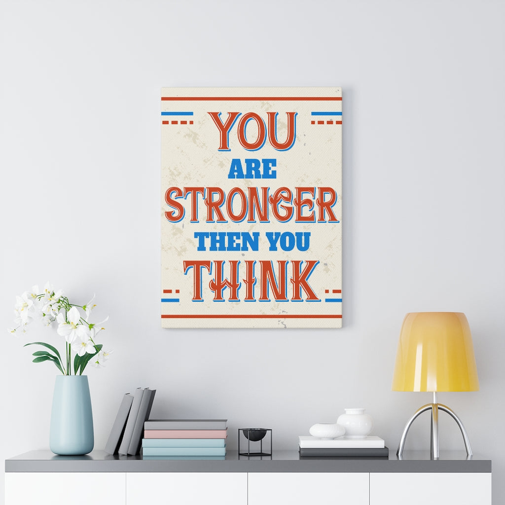 Scripture Walls Inspirational Wall Art You Are Stronger Wall Art Motivational Motto Inspiring Prints Artwork Decor Ready to Hang Unframed-Express Your Love Gifts
