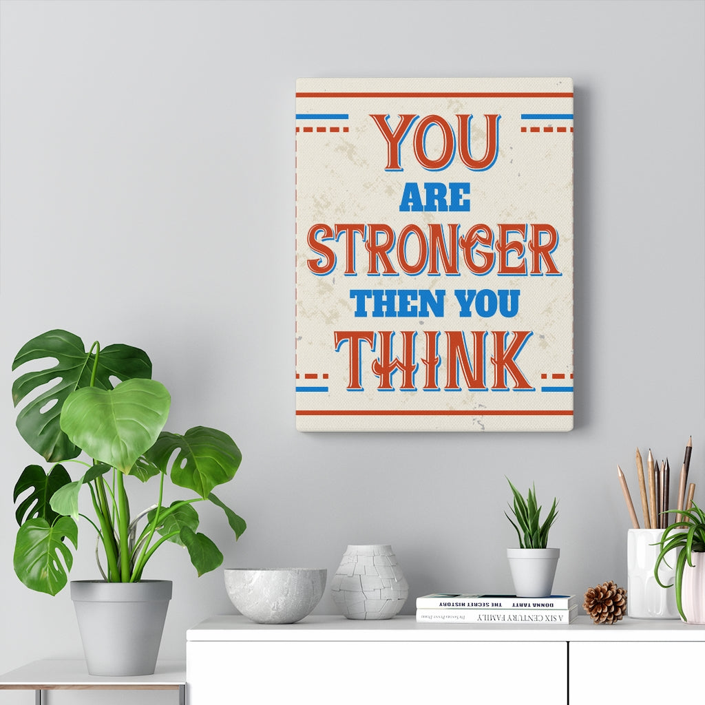 Scripture Walls Inspirational Wall Art You Are Stronger Wall Art Motivational Motto Inspiring Prints Artwork Decor Ready to Hang Unframed-Express Your Love Gifts