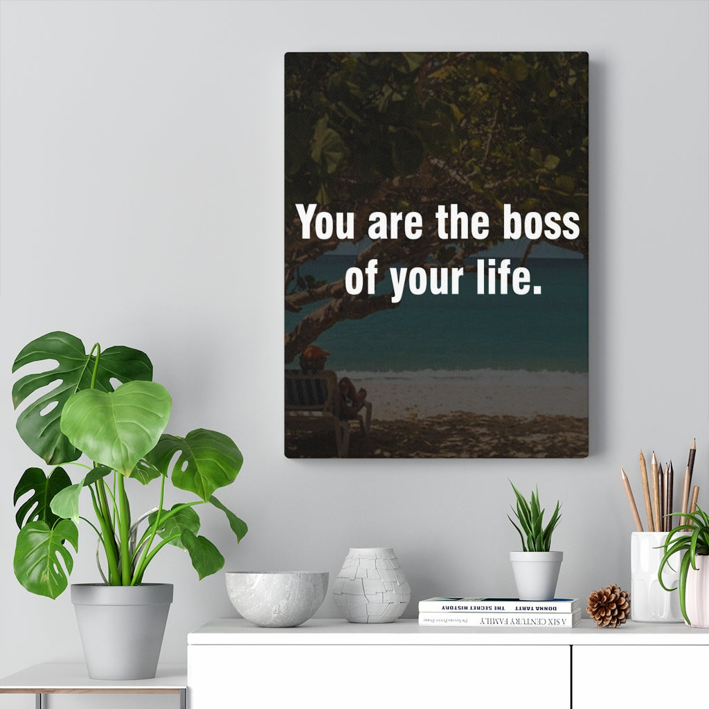 Scripture Walls Inspirational Wall Art You Are The Boss Of Your Life Motivational Print Ready to Hang Artwork Unframed-Express Your Love Gifts