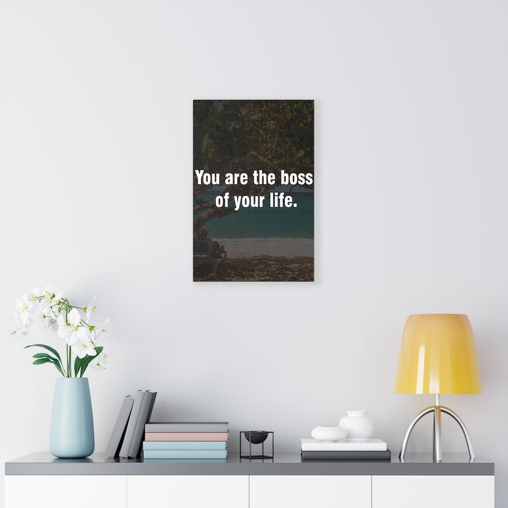 Scripture Walls Inspirational Wall Art You Are The Boss Of Your Life Motivational Print Ready to Hang Artwork Unframed-Express Your Love Gifts