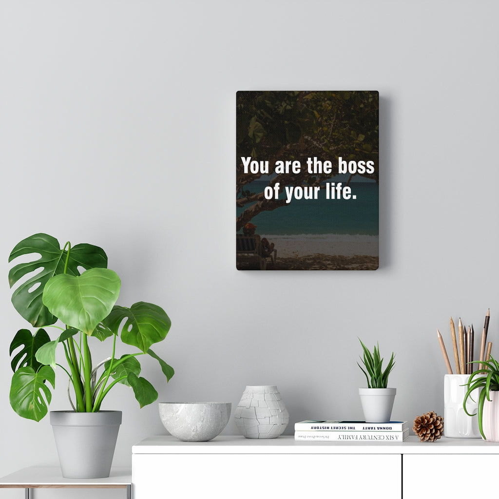 Scripture Walls Inspirational Wall Art You Are The Boss Of Your Life Motivational Print Ready to Hang Artwork Unframed-Express Your Love Gifts