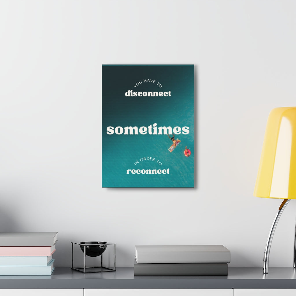 Scripture Walls Inspirational Wall Art You Have To Reconnect Motivation Wall Decor for Home Office Gym Inspiring Success Quote Print Ready to Hang Unframed-Express Your Love Gifts