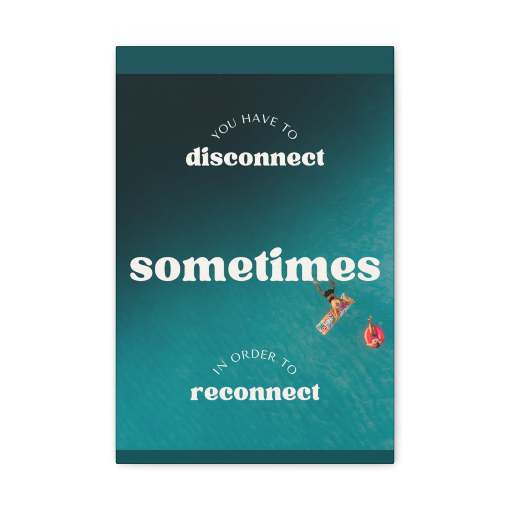 Scripture Walls Inspirational Wall Art You Have To Reconnect Motivation Wall Decor for Home Office Gym Inspiring Success Quote Print Ready to Hang Unframed-Express Your Love Gifts