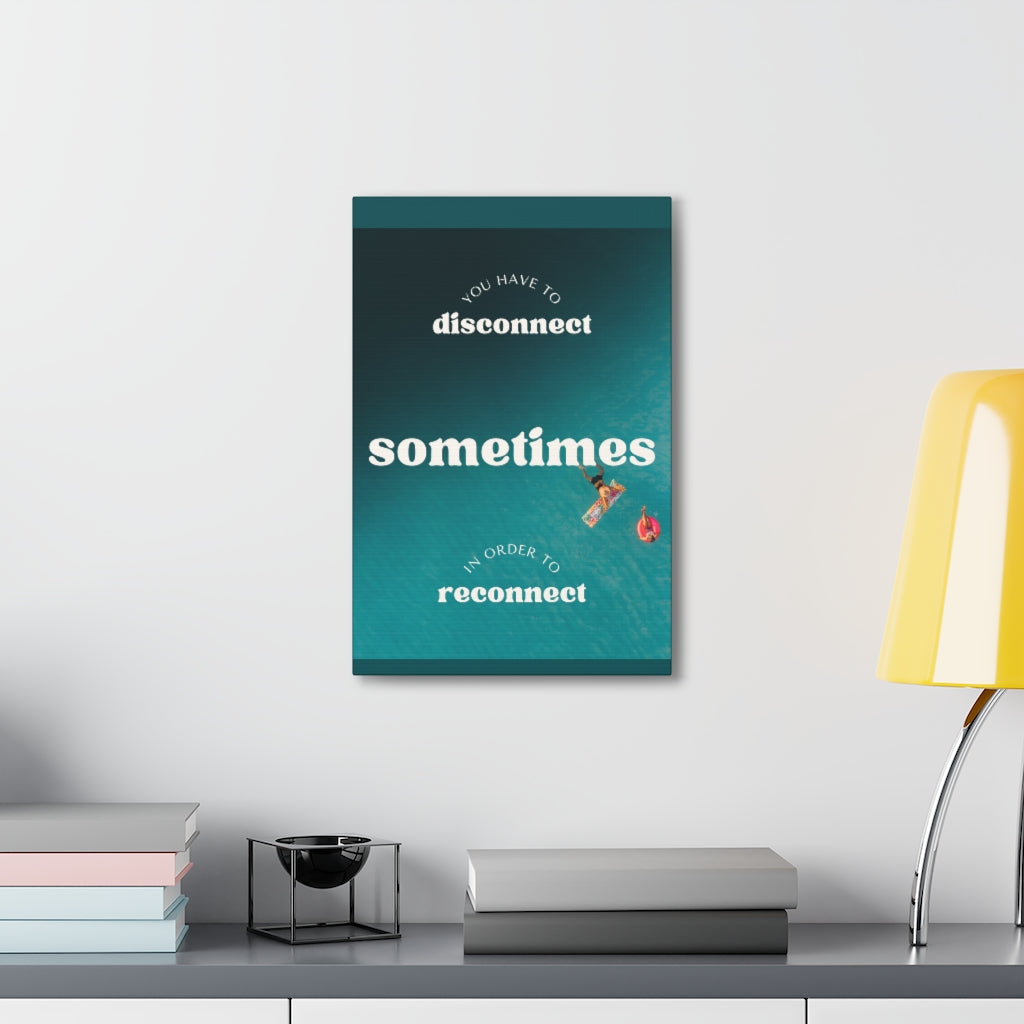 Scripture Walls Inspirational Wall Art You Have To Reconnect Motivation Wall Decor for Home Office Gym Inspiring Success Quote Print Ready to Hang Unframed-Express Your Love Gifts