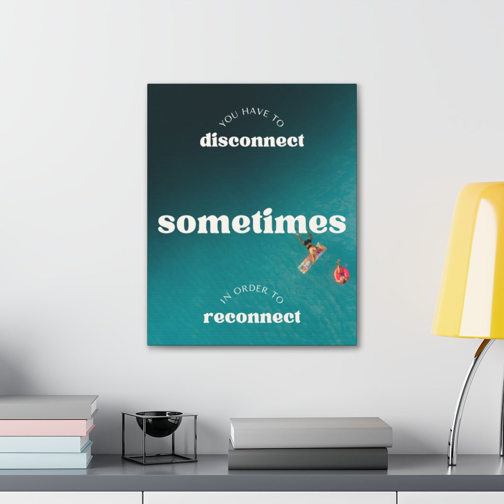 Scripture Walls Inspirational Wall Art You Have To Reconnect Motivation Wall Decor for Home Office Gym Inspiring Success Quote Print Ready to Hang Unframed-Express Your Love Gifts
