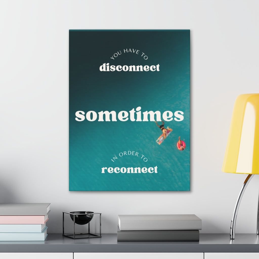 Scripture Walls Inspirational Wall Art You Have To Reconnect Motivation Wall Decor for Home Office Gym Inspiring Success Quote Print Ready to Hang Unframed-Express Your Love Gifts