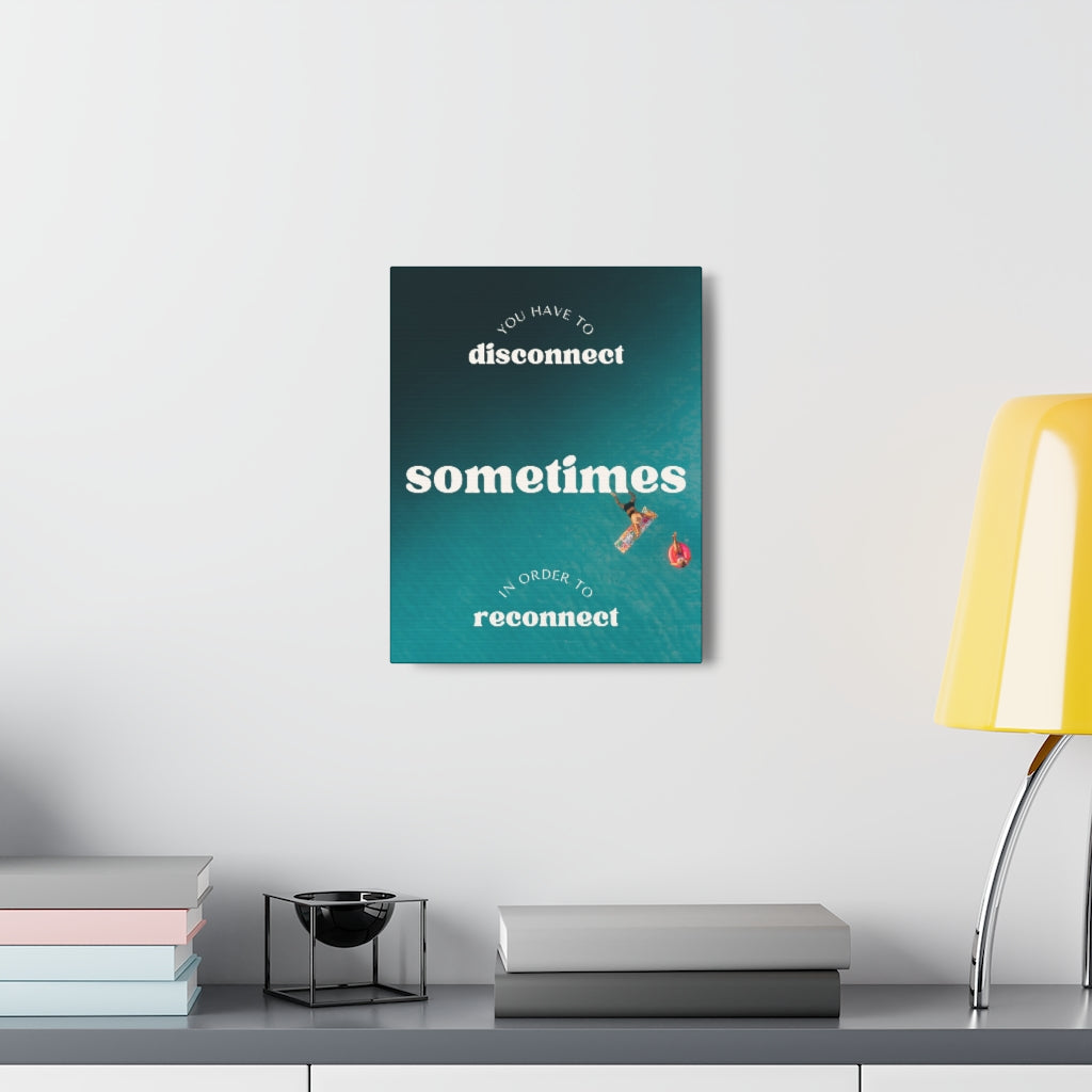 Scripture Walls Inspirational Wall Art You Have To Reconnect Motivation Wall Decor for Home Office Gym Inspiring Success Quote Print Ready to Hang Unframed-Express Your Love Gifts