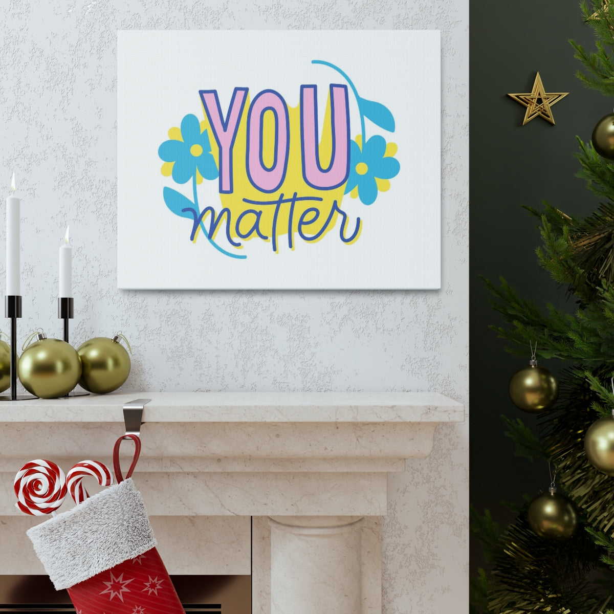 Scripture Walls Inspirational Wall Art You Matter Motivation Wall Decor for Home Office Gym Inspiring Success Quote Print Ready to Hang Unframed-Express Your Love Gifts