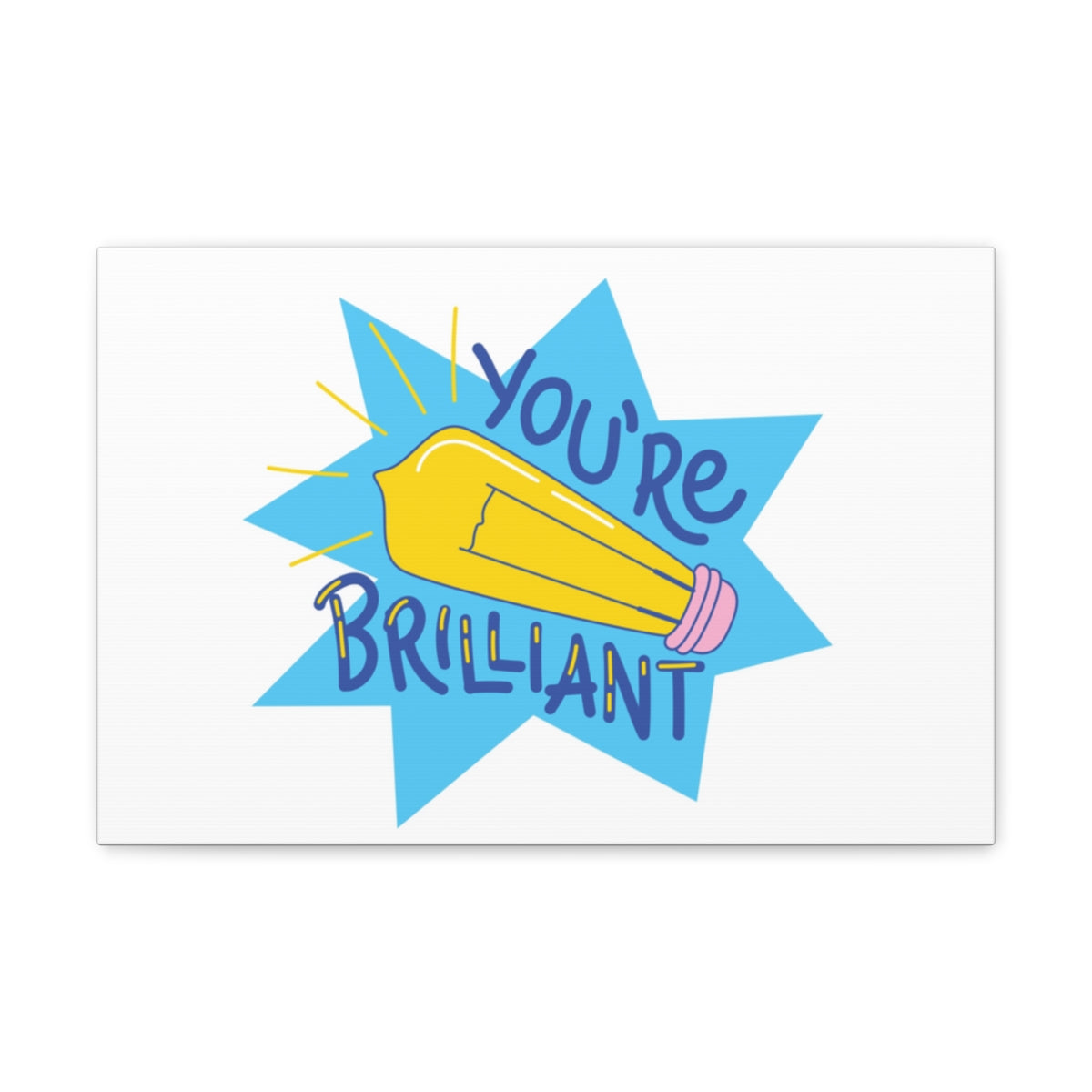 Scripture Walls Inspirational Wall Art You're Brilliant Motivation Wall Decor for Home Office Gym Inspiring Success Quote Print Ready to Hang Unframed-Express Your Love Gifts