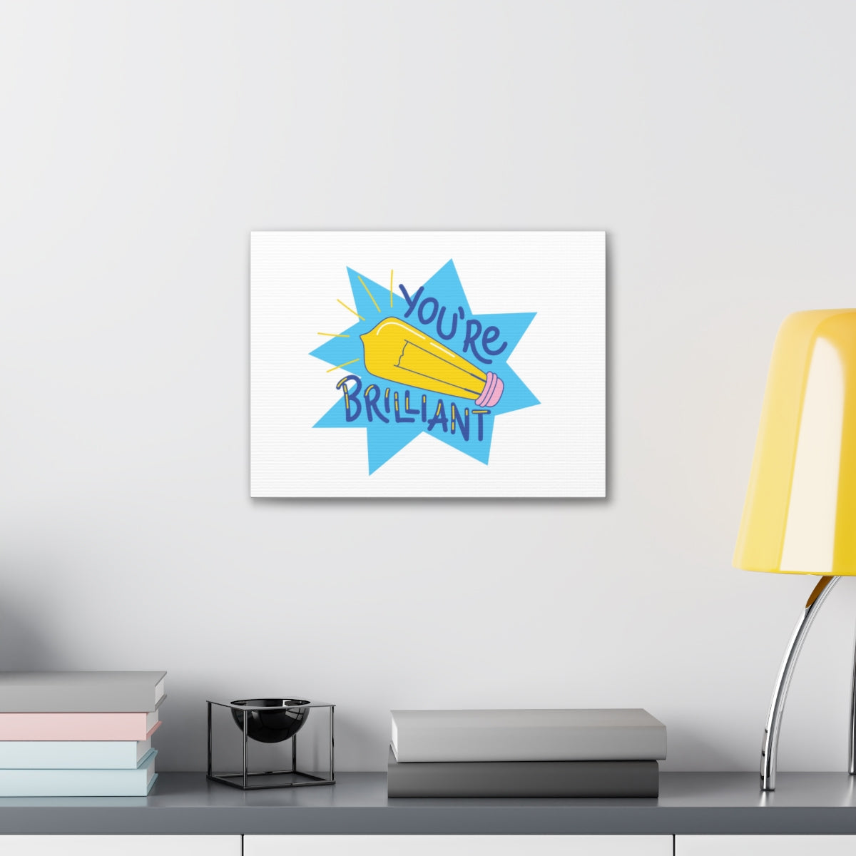 Scripture Walls Inspirational Wall Art You're Brilliant Motivation Wall Decor for Home Office Gym Inspiring Success Quote Print Ready to Hang Unframed-Express Your Love Gifts