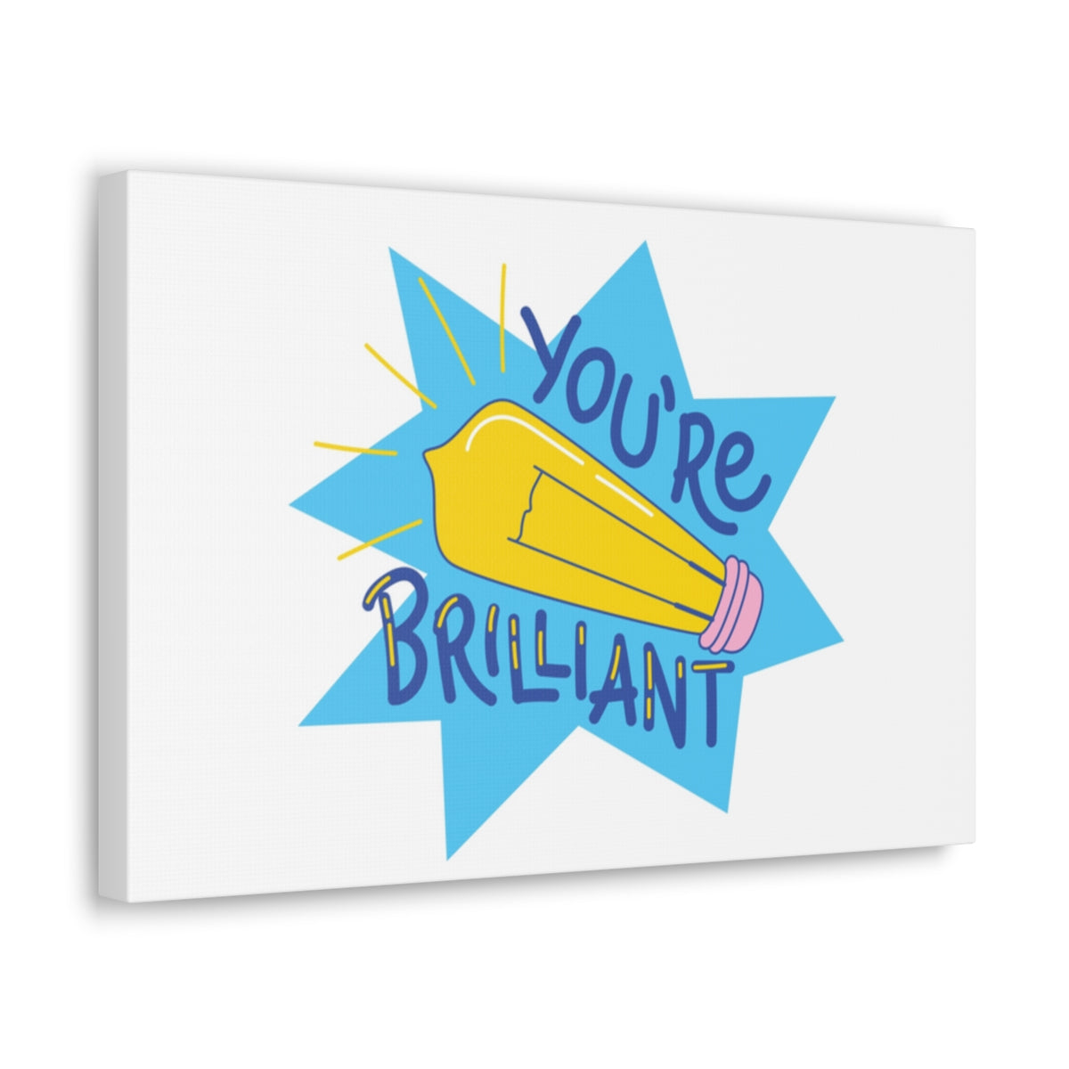 Scripture Walls Inspirational Wall Art You're Brilliant Motivation Wall Decor for Home Office Gym Inspiring Success Quote Print Ready to Hang Unframed-Express Your Love Gifts