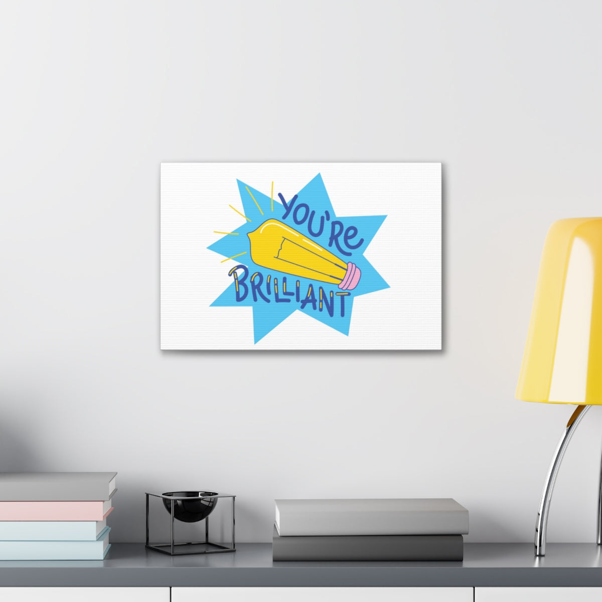 Scripture Walls Inspirational Wall Art You're Brilliant Motivation Wall Decor for Home Office Gym Inspiring Success Quote Print Ready to Hang Unframed-Express Your Love Gifts