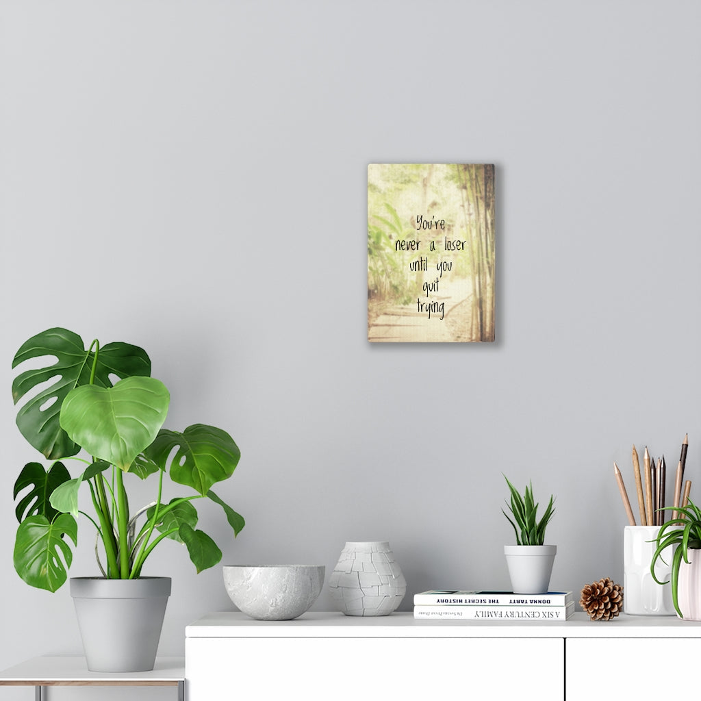 Scripture Walls Inspirational Wall Art You're Never A Loser Motivational Print Ready to Hang Artwork Unframed-Express Your Love Gifts