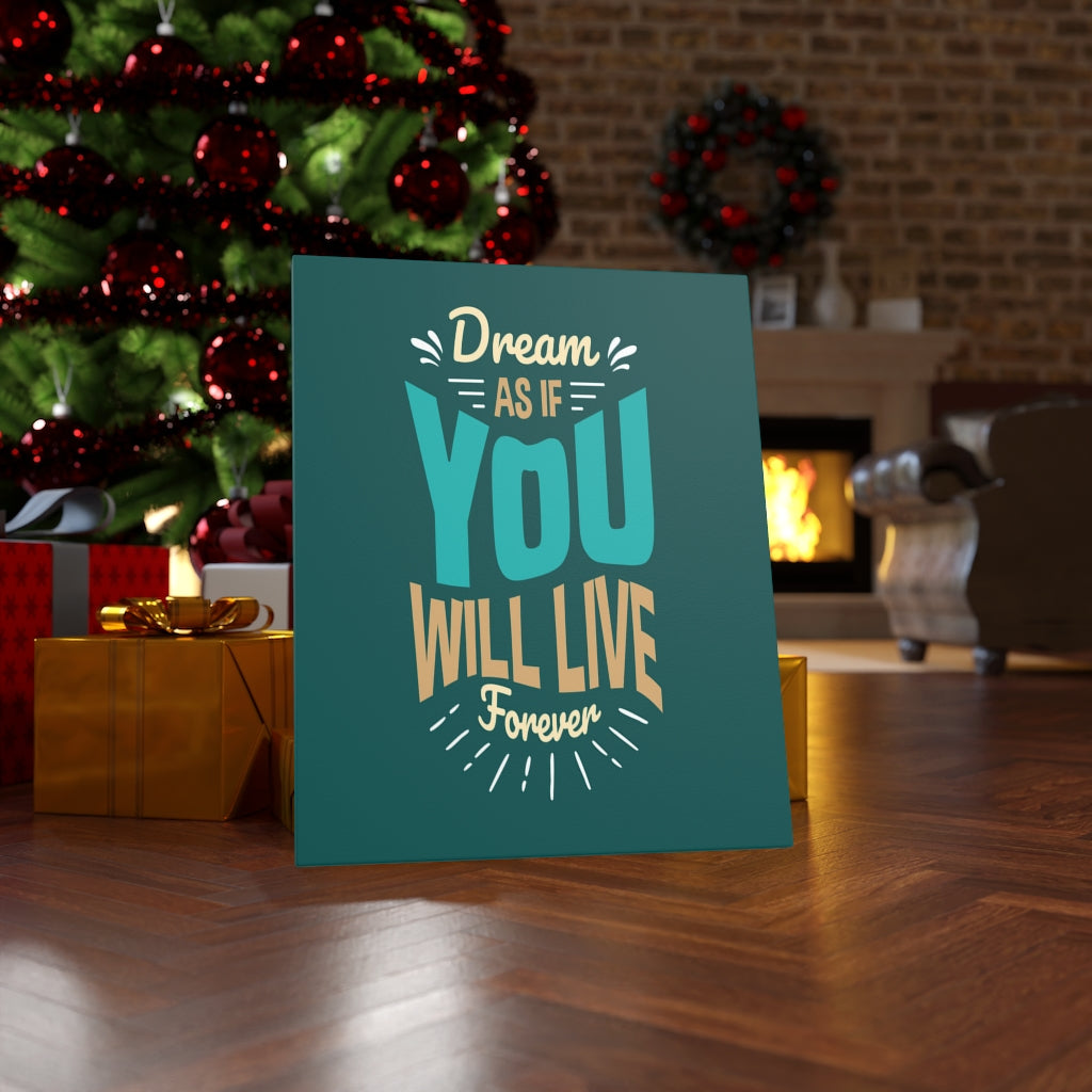Scripture Walls Inspirational Wall Art You Will Live Forever Wall Art Motivation Wall Decor for Home Office Gym Inspiring Success Quote Print Ready to Hang Unframed-Express Your Love Gifts