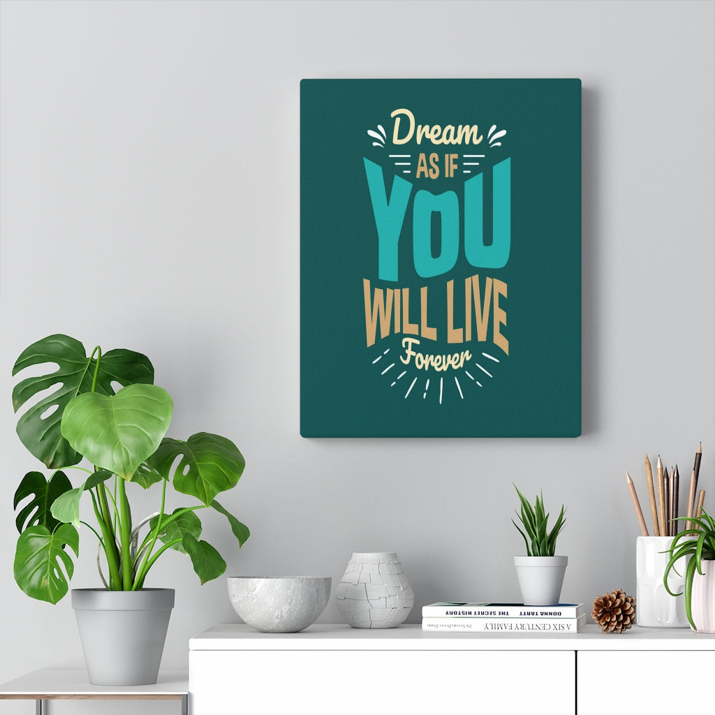 Scripture Walls Inspirational Wall Art You Will Live Forever Wall Art Motivation Wall Decor for Home Office Gym Inspiring Success Quote Print Ready to Hang Unframed-Express Your Love Gifts