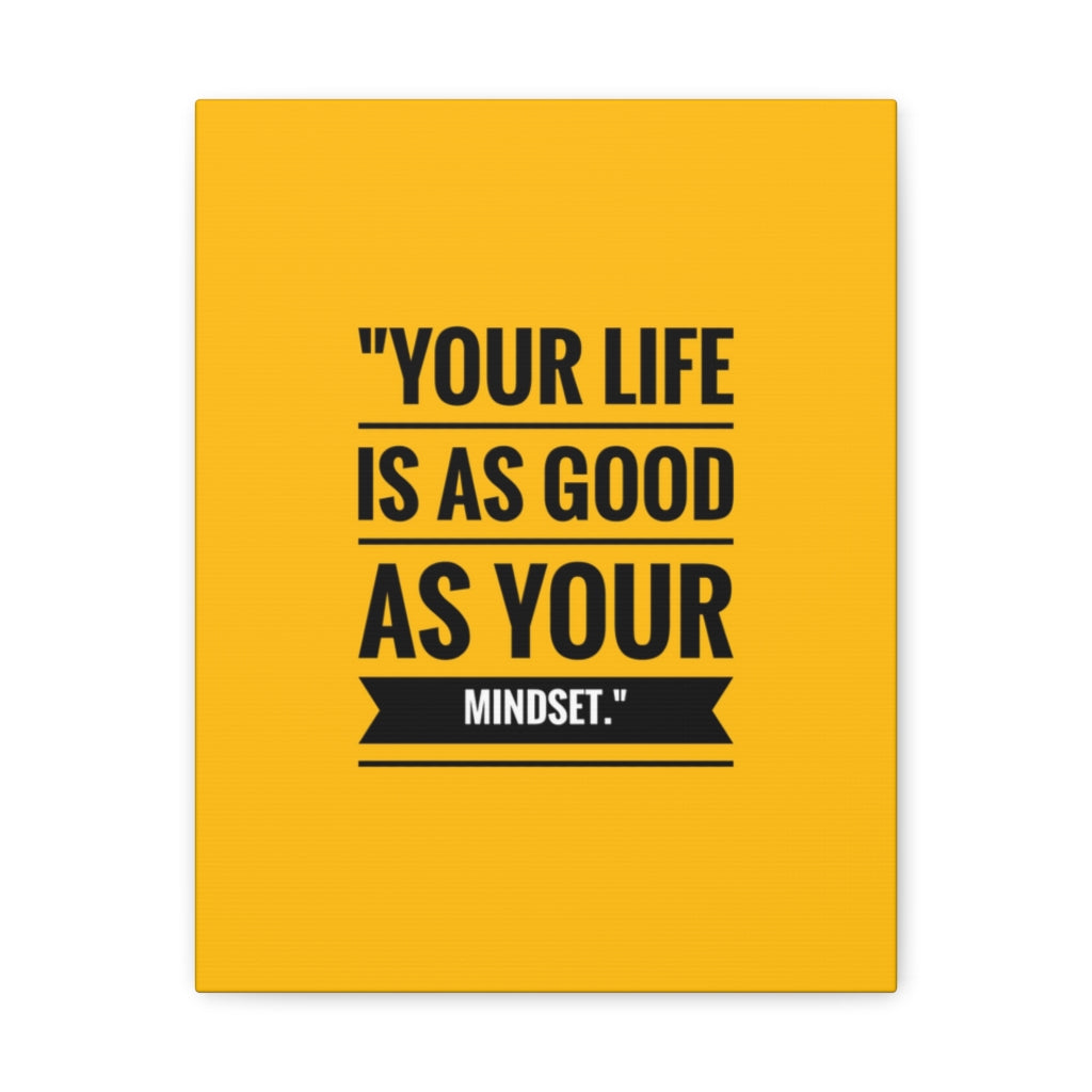 Scripture Walls Inspirational Wall Art Your Life Your Mindset Motivation Wall Decor for Home Office Gym Inspiring Success Quote Print Ready to Hang Unframed-Express Your Love Gifts