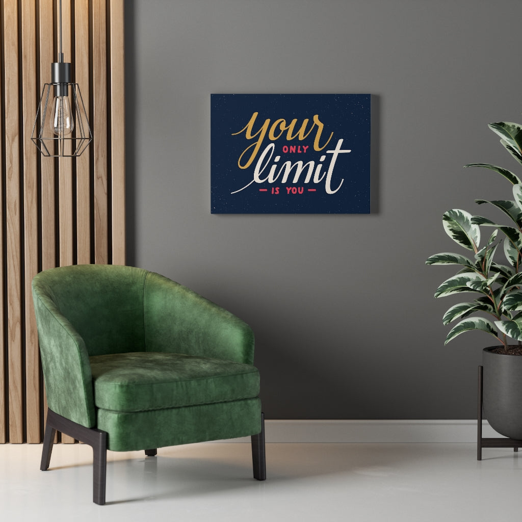 Scripture Walls Inspirational Wall Art Your Only Limit Is You Blue Wall Art Motivational Motto Inspiring Prints Artwork Decor Ready to Hang Unframed-Express Your Love Gifts