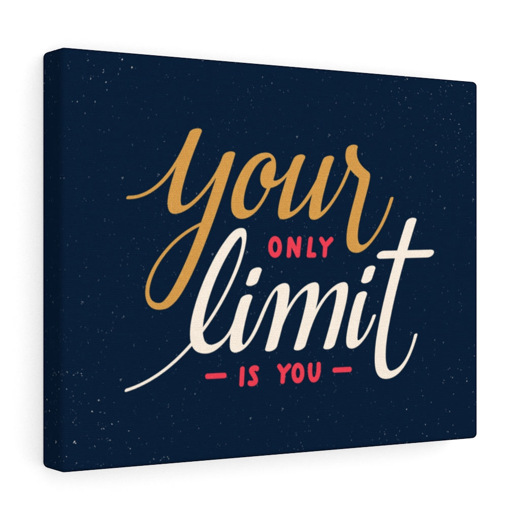 Scripture Walls Inspirational Wall Art Your Only Limit Is You Blue Wall Art Motivational Motto Inspiring Prints Artwork Decor Ready to Hang Unframed-Express Your Love Gifts