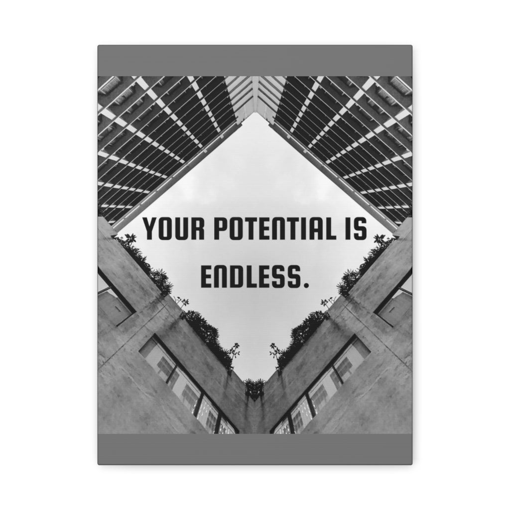 Scripture Walls Inspirational Wall Art Your Potential Is Endless Motivation Wall Decor for Home Office Gym Inspiring Success Quote Print Ready to Hang Unframed-Express Your Love Gifts